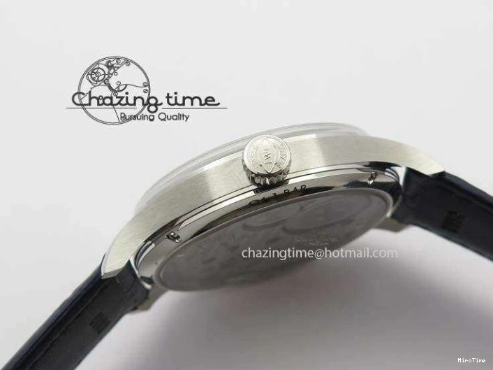 MIROTIME 1227 ZeroBulk Portuguese IW5444 SS Blue Dial On Blue Leather Strap A 7255